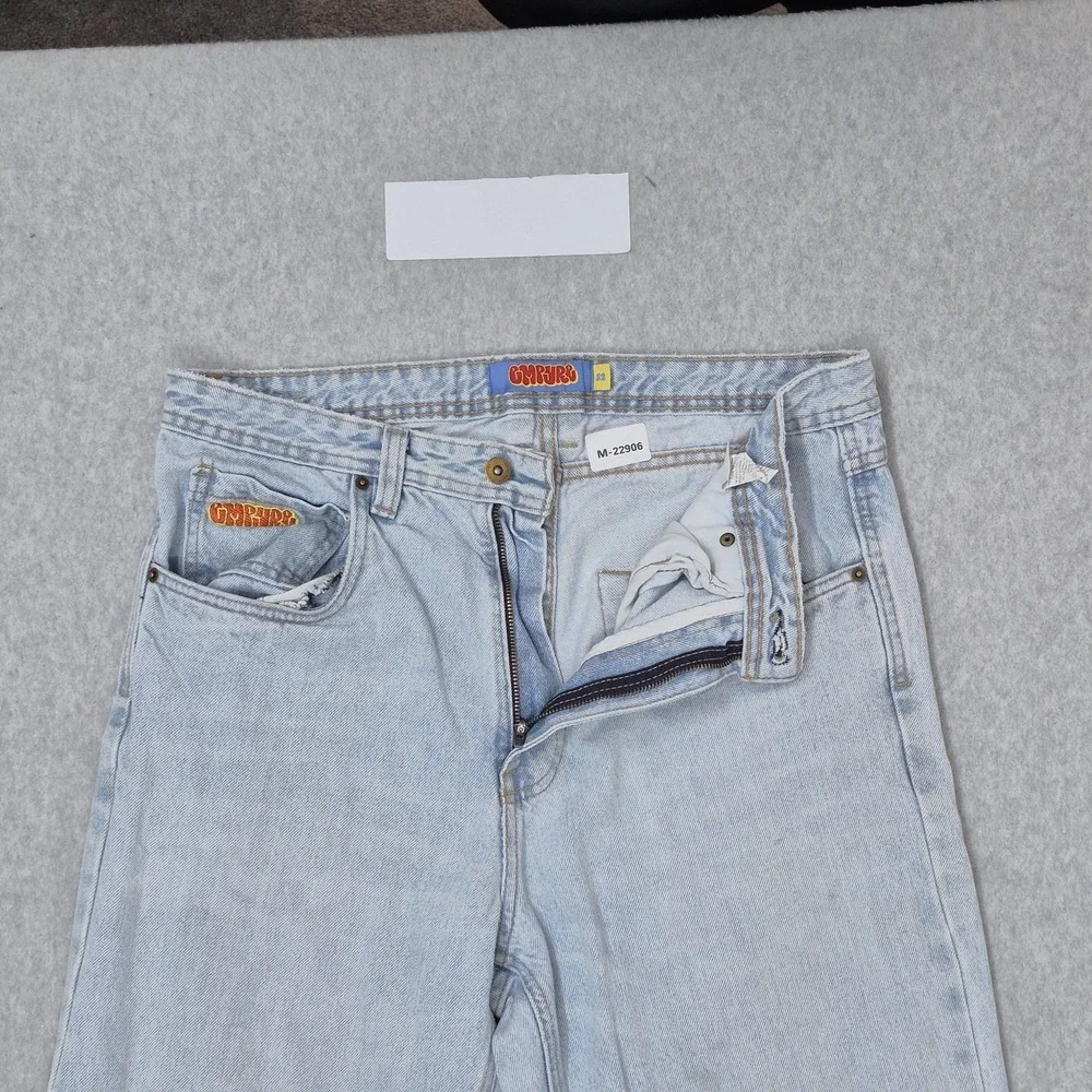 Empyre Men Jeans 32 Light Blue Denim Relaxed Baggy Y2K Skate Grunge READ